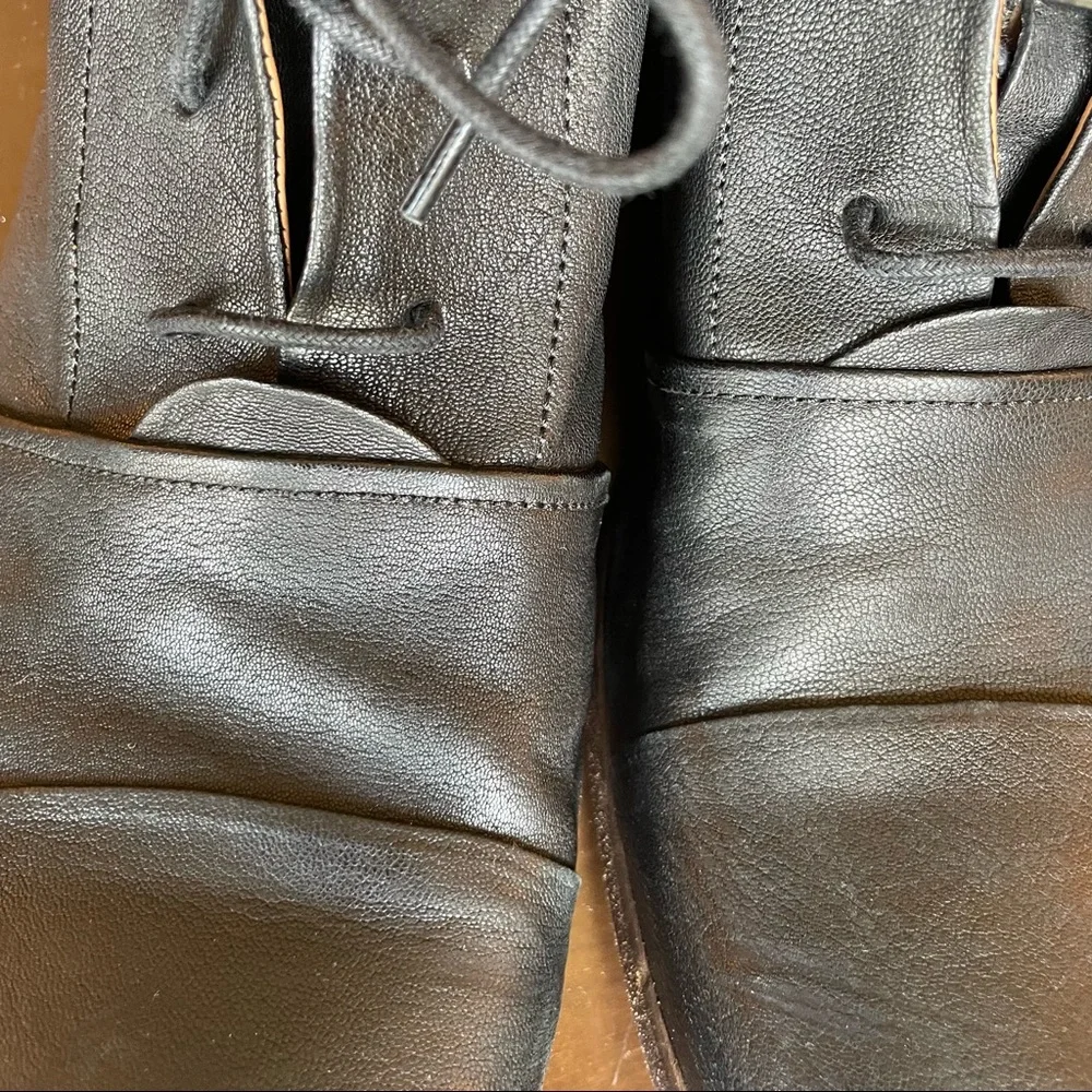 P. Monjo black lace up ankle boots 42.5 11.5 EUC flawless Made in Spain - Picture 7 of 10